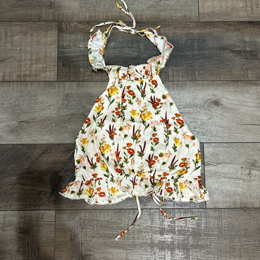 Agua by Agua Bendita Nardo Clementina floral halteneck top - Picture 3 of 5